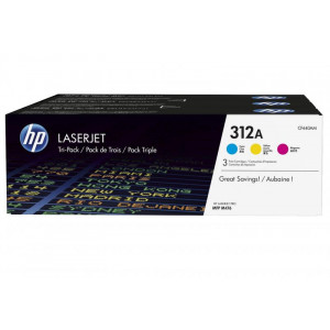 CF381A /382A /383A  Картридж HP 312A CF440AM  CYM Tri-Pack LaserJet Toner Cartridges (CF440AM)