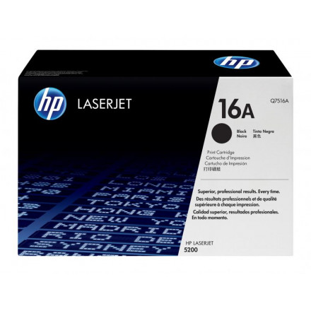 Q7516А  К-ж HP  LJ 5200  черный оригинал