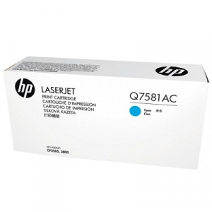 Q7581AC Картридж HP  LJ 3800  синий оригинал