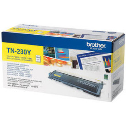 Тонер-картридж BROTHER TN-230Y HL3040/DCP9010CN/MFC9120CN 1400 страниц желтый оригинал
