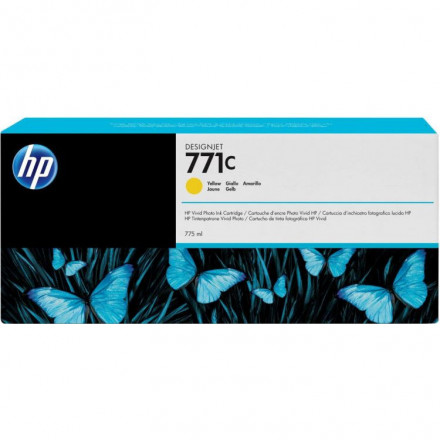 К-ж HP B6Y10A 771C Желтый для HP Designjet Z6200 Printer series 775ml
