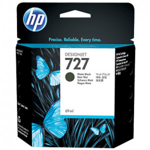 Картридж HP C1Q11A №727 с матовыми черными чернилами для принтеров Designjet, 69 мл