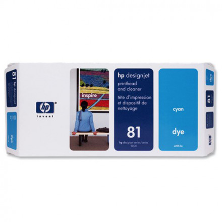 К-ж HP C4951A Печатающая головка Hewlett-Packard 81 для DJ 5000 синий