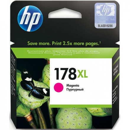 К-ж HP CB324HE Photosmart C5383/C6383 № 178XL увеличенный пурпурный (СНЯТ)