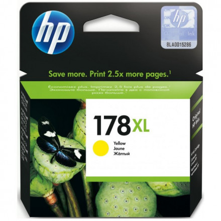 К-ж HP CB325HE Photosmart C5383/C6383 № 178XL увеличенный желтый (СНЯТ)