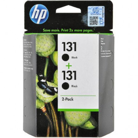 К-ж HP CB331HE DeskJet 5743/6543/6843 (C8765HE(№131) 2 шт/уп) черный