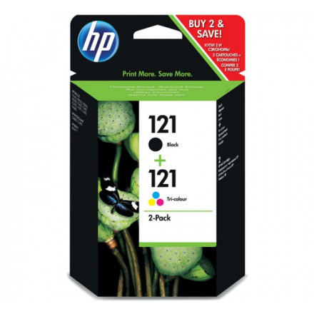 К-ж HP CC640HE + CC643HE F4200 № 121 черный + цветной