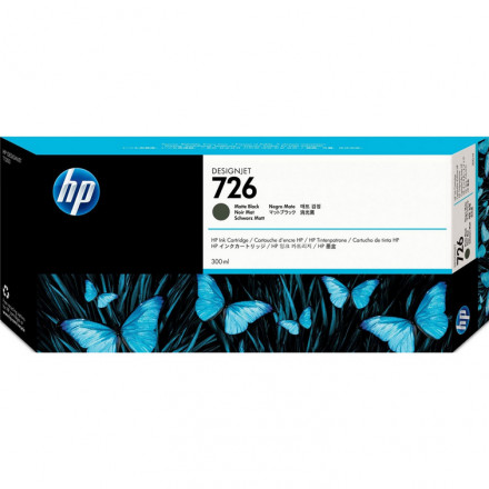 К-ж HP CH575A №726 Чёрный матовый (Matte Black) 300 мл