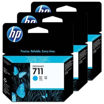 К-ж HP CZ134A Deskjet T120/520 № 711 (3 шт. по 29 мл.) голубой