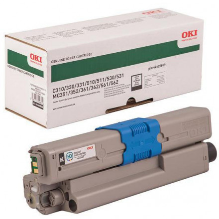 Тонер-картридж OKI C310/C330/C510/C530/MC351/MC361/MC561, 3.5k черный