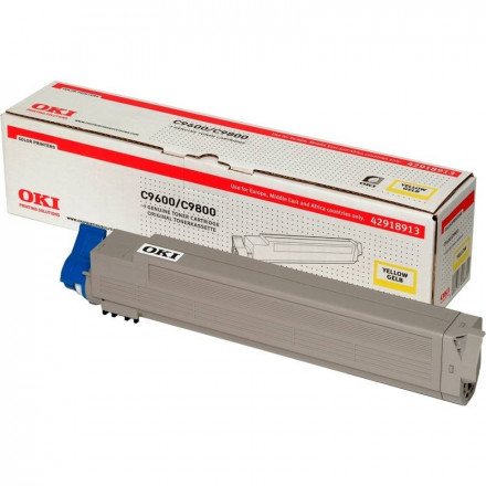 Тонер-картридж OKI C9600/9800 15 К желтый оригинал
