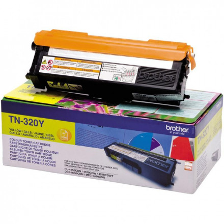 Тонер-картридж BROTHER TN-320Y HL-4150CDN/MFC-9465CDN  1500 страниц желтый оригинал