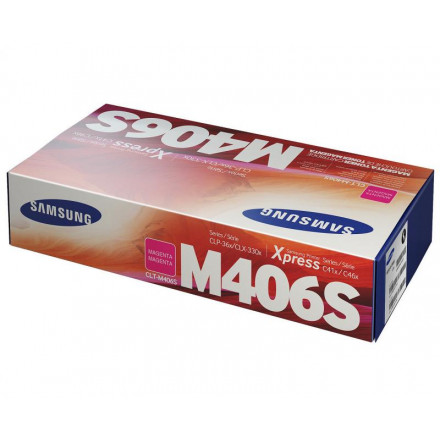 К-ж Samsung CLT-406-серия пурпурный для CLP-360/365/368/CLX-3300/3305  оригинал CLT-M406S