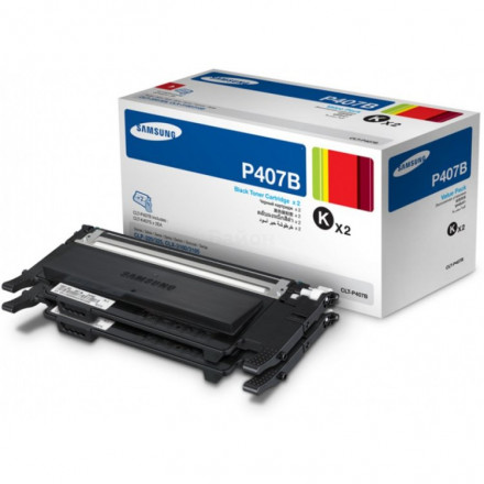 К-ж Samsung CLT-407-серия черный 2 штуки в упаковке CLT-P407B
