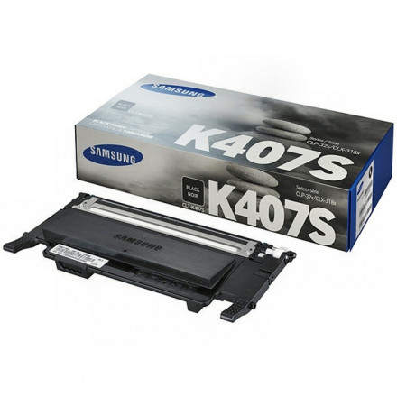 К-ж Samsung CLT-407-серия черный для CLP-320/325/CLX-3185 оригинал CLT-K407S